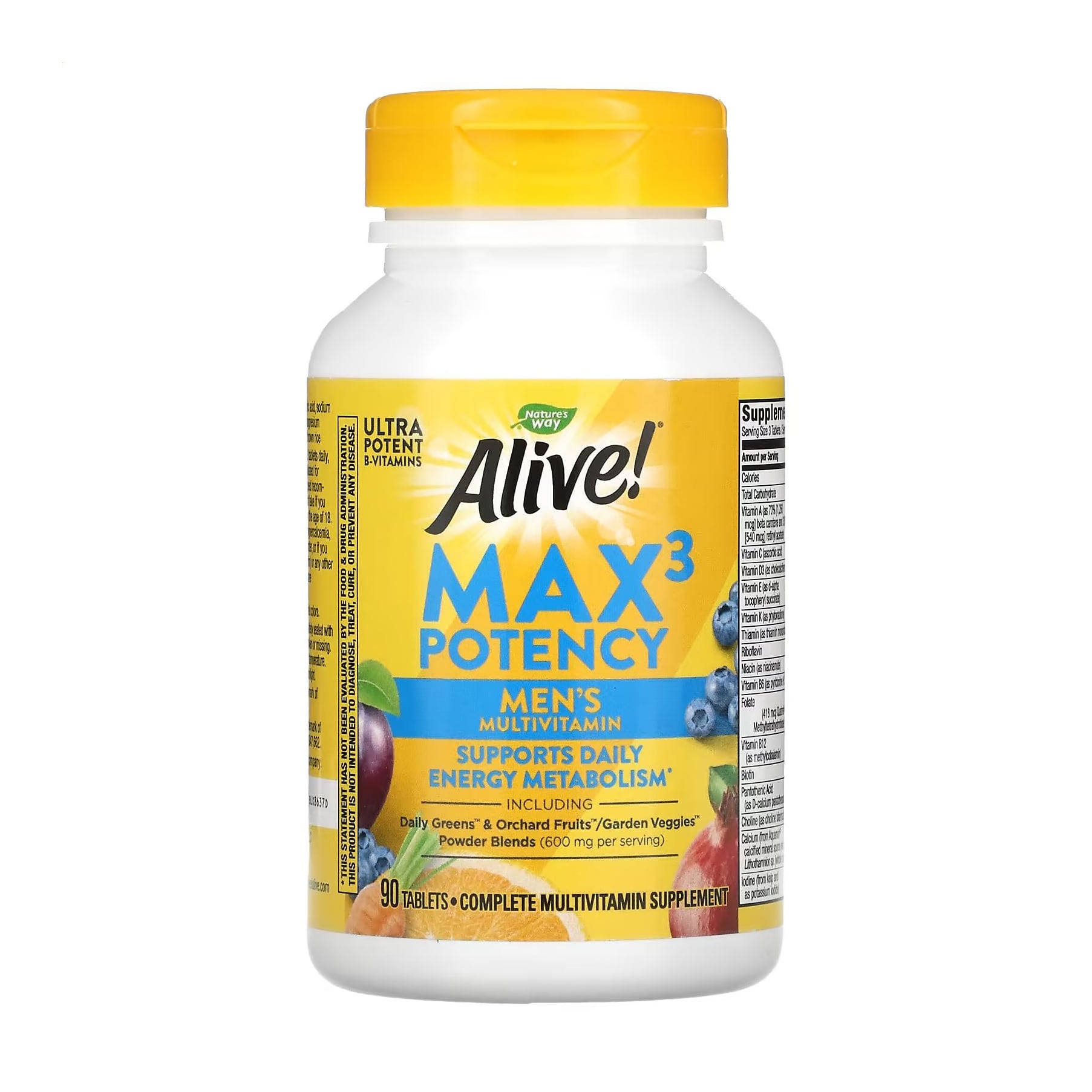 Мультивітаміни для чоловіків Nature's Way Alive! Max3 Potency Men's Multivitamin, 90 таблеток